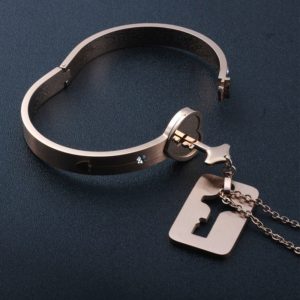 Jewelry Bracelet Necklace – Lock Key