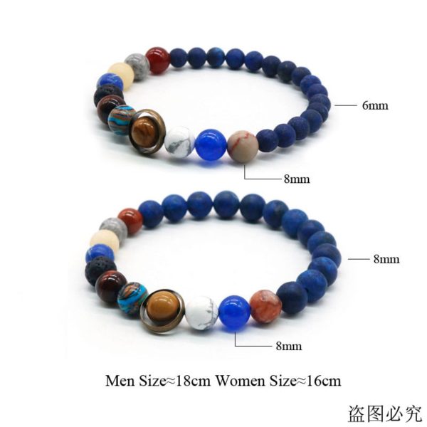 2020 Universe Solar System Bracelet Women Natural Stone Eight Planets Bracelet Men Best Friends Gift For Him Gift For Her MY8