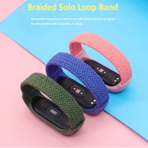 Bracelet for Mi band 5 Strap Nylon Braided Solo Loop