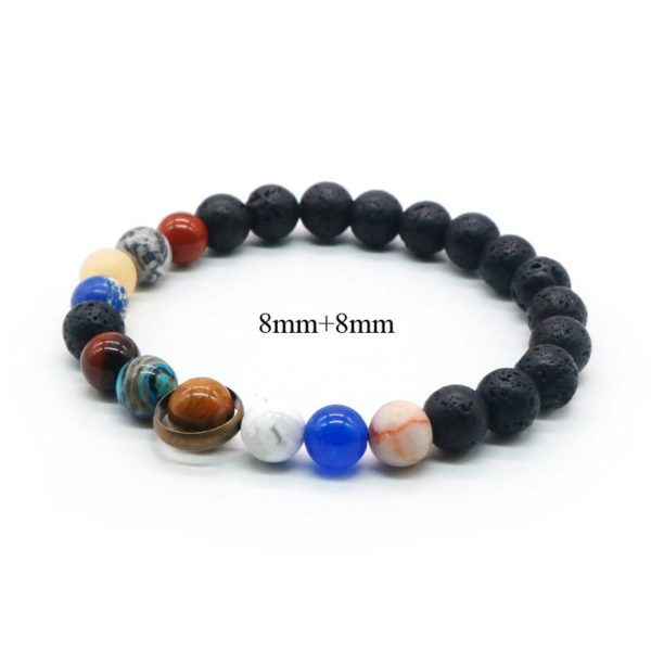 2020 Universe Solar System Bracelet Women Natural Stone Eight Planets Bracelet Men Best Friends Gift For Him Gift For Her MY8