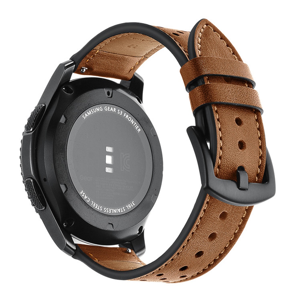 20/22mm Band For Sumsung Watch 46mm/42mm/Active S3 Genuine Leather Huawei Watch – ShoppeHall