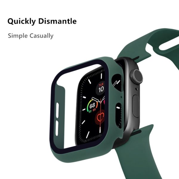 Glass+case For Apple Watch series 6 5 4 3 SE 44mm 40mm iWatch Case 42mm 38mm Screen Protector+cover apple watch Accessories