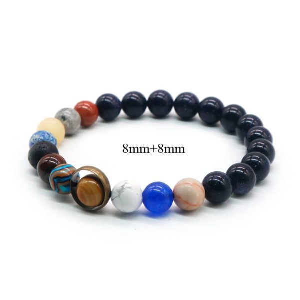 2020 Universe Solar System Bracelet Women Natural Stone Eight Planets Bracelet Men Best Friends Gift For Him Gift For Her MY8