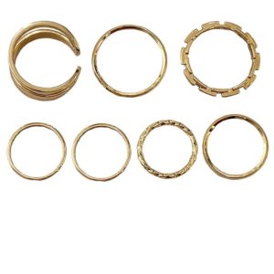 Hiphop/Rock Rings Set – Buckle Joint Tail Ring